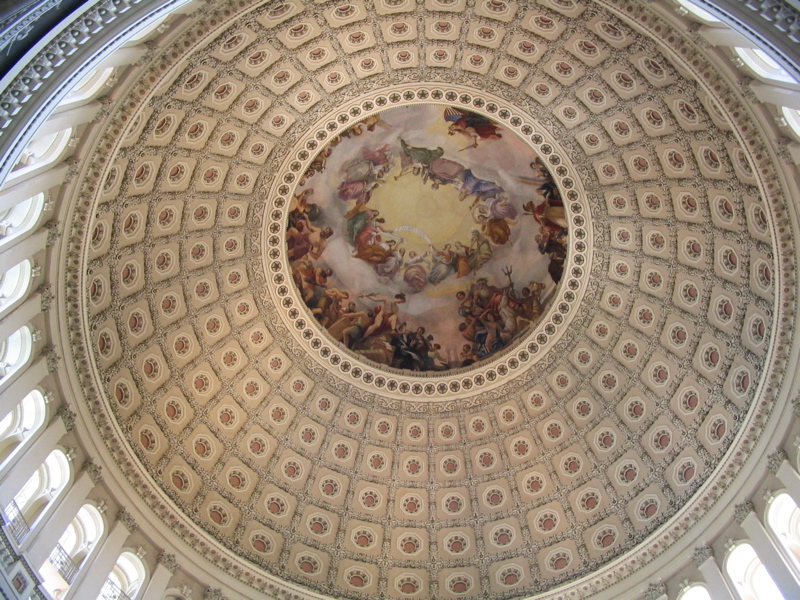 The Rotunda Ceiling (inside the Dome)