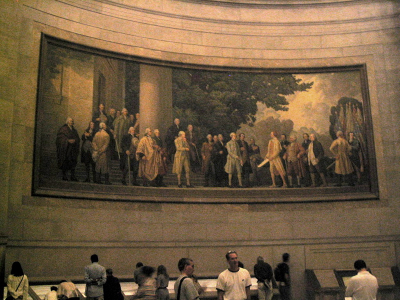 Mural on the left