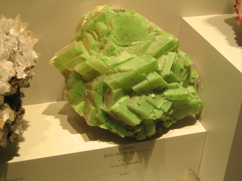 Green Calcite (with duftite inclusions)